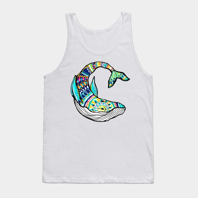 Colorful Whale Tank Top by aterkaderk